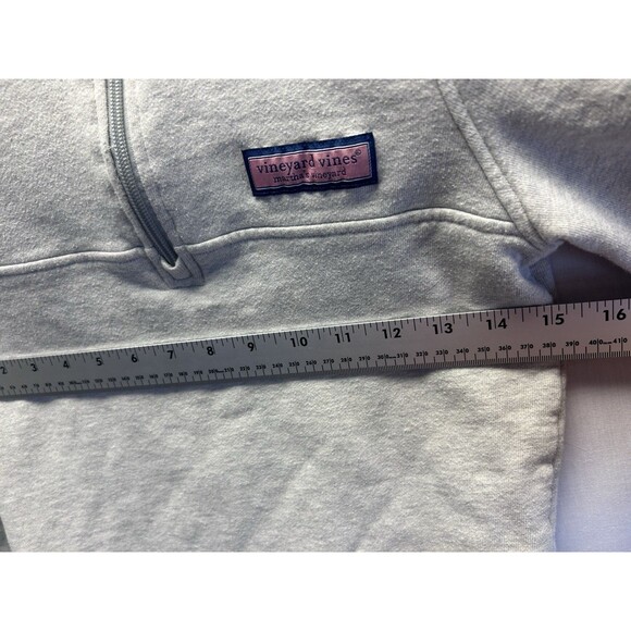 Vineyard Vines Kids Light Grey Shep Shirt 1/4 Zip Sweatshirt Small 8-10 - Picture 5 of 7